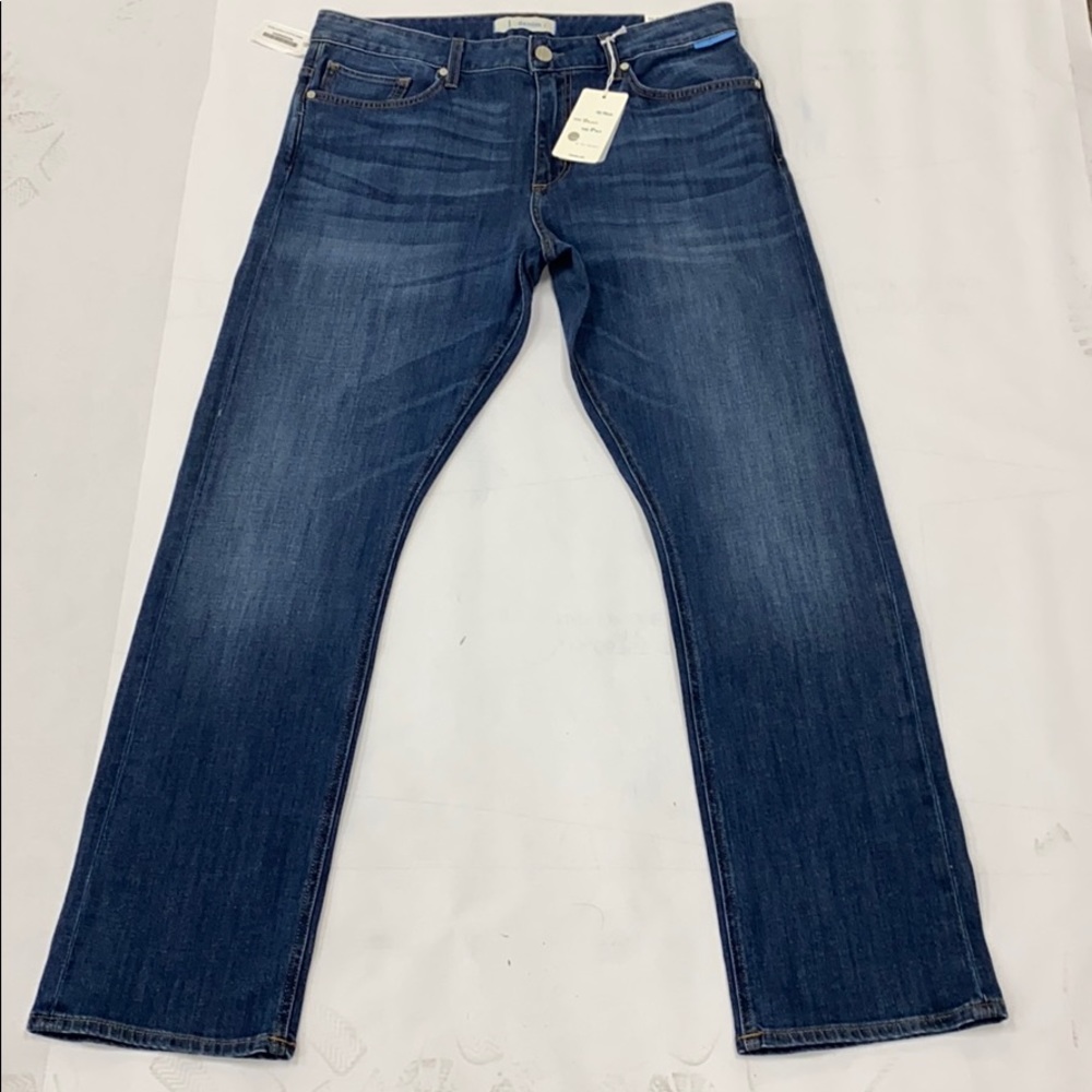 1DENIM MENS ATHLETIC STRAIGHT JEANS NORMANDIE W34